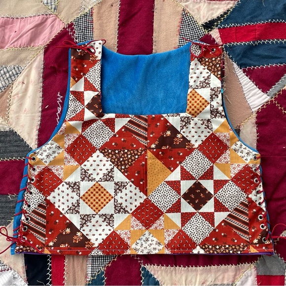 Handmade reversible western top - Picture 7 of 11